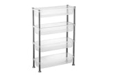 Plastic Organizer With Shelves 50x19.5x80 cm - Clear